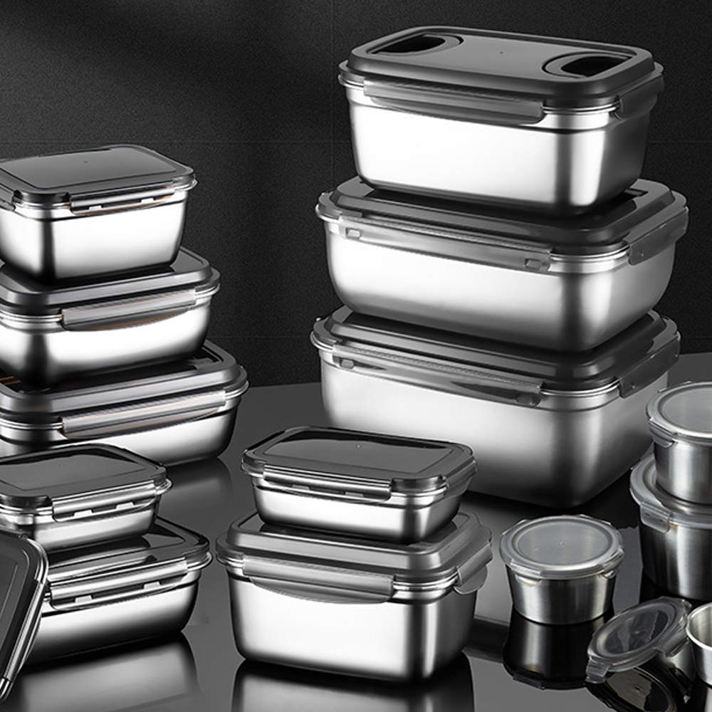 Meal Prep Plan - Stainless Steel Food Storage Container with
