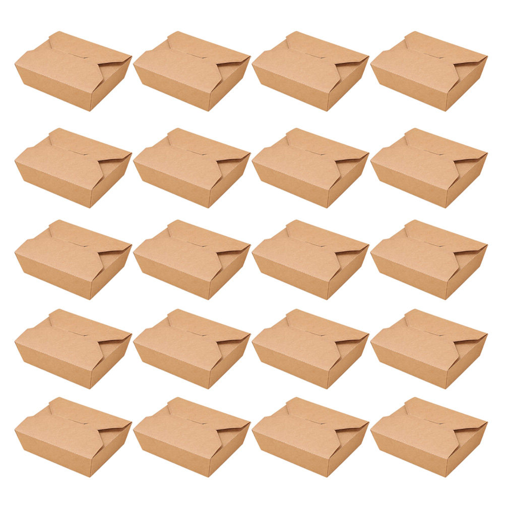 20Pcs Kraft Paper Lunch Box Di - огляд і ціна Meal Prep For A Day