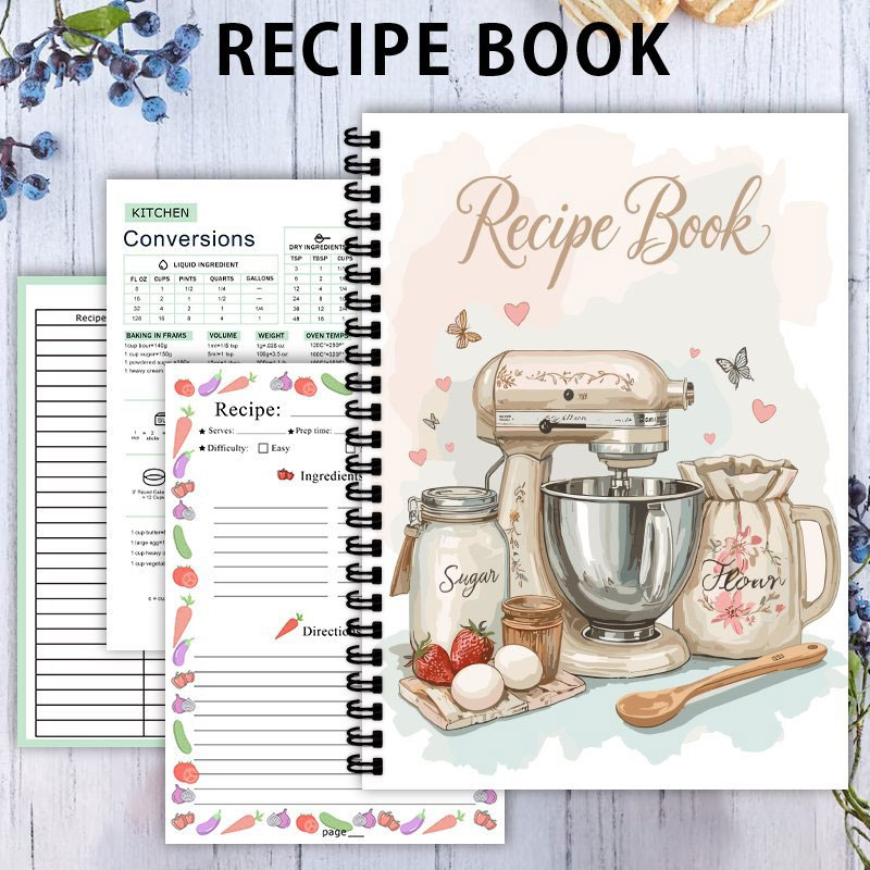 Recipe Journal 100 Sheets Blan - огляд і ціна Meal Prep Plan