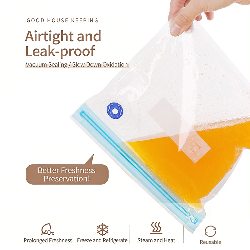1PC Reusable Vacuum Sealer Bag - огляд і ціна Meal Prep Ziplock
