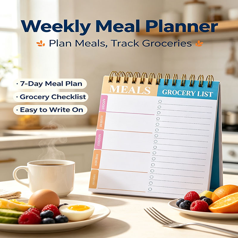 Weekly Meal Planner Notepad 5. - огляд і ціна Meal Prep Plan