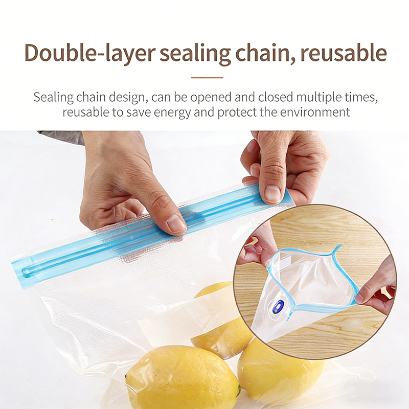 Reusable Vacuum Sealer Bags Wi - огляд і ціна Meal Prep Ziplock