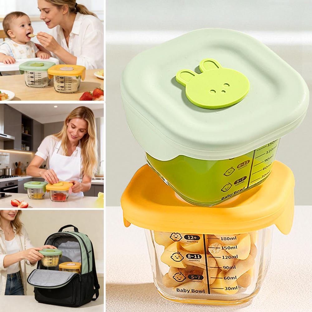 2PCS Glass Steaming Bowl Baby  - огляд і ціна Meal Prep Plan