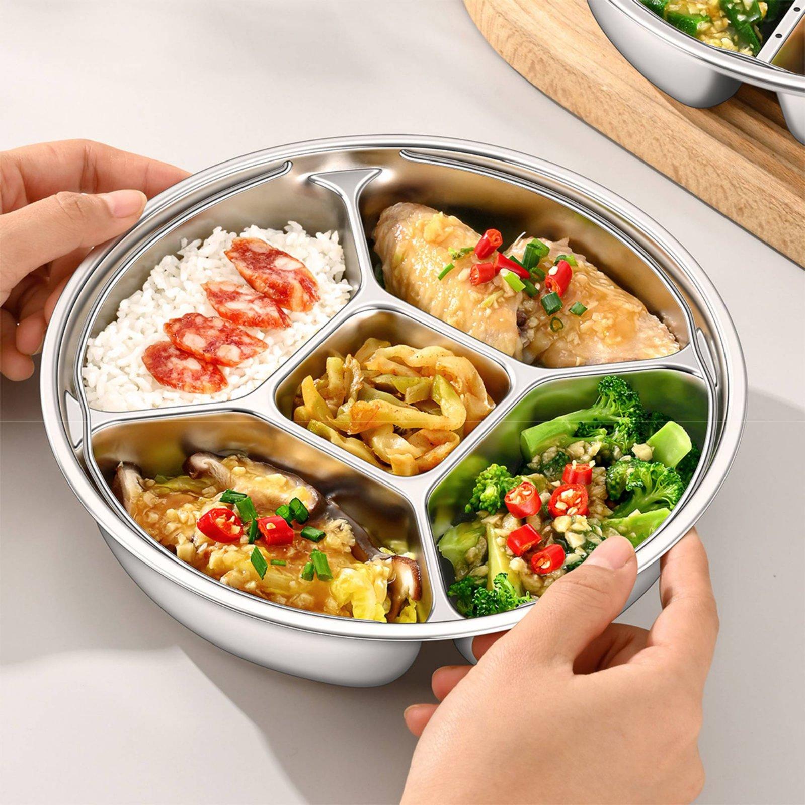 Stainless Steel Plate Multi-co - огляд і ціна Meal Prep Plan