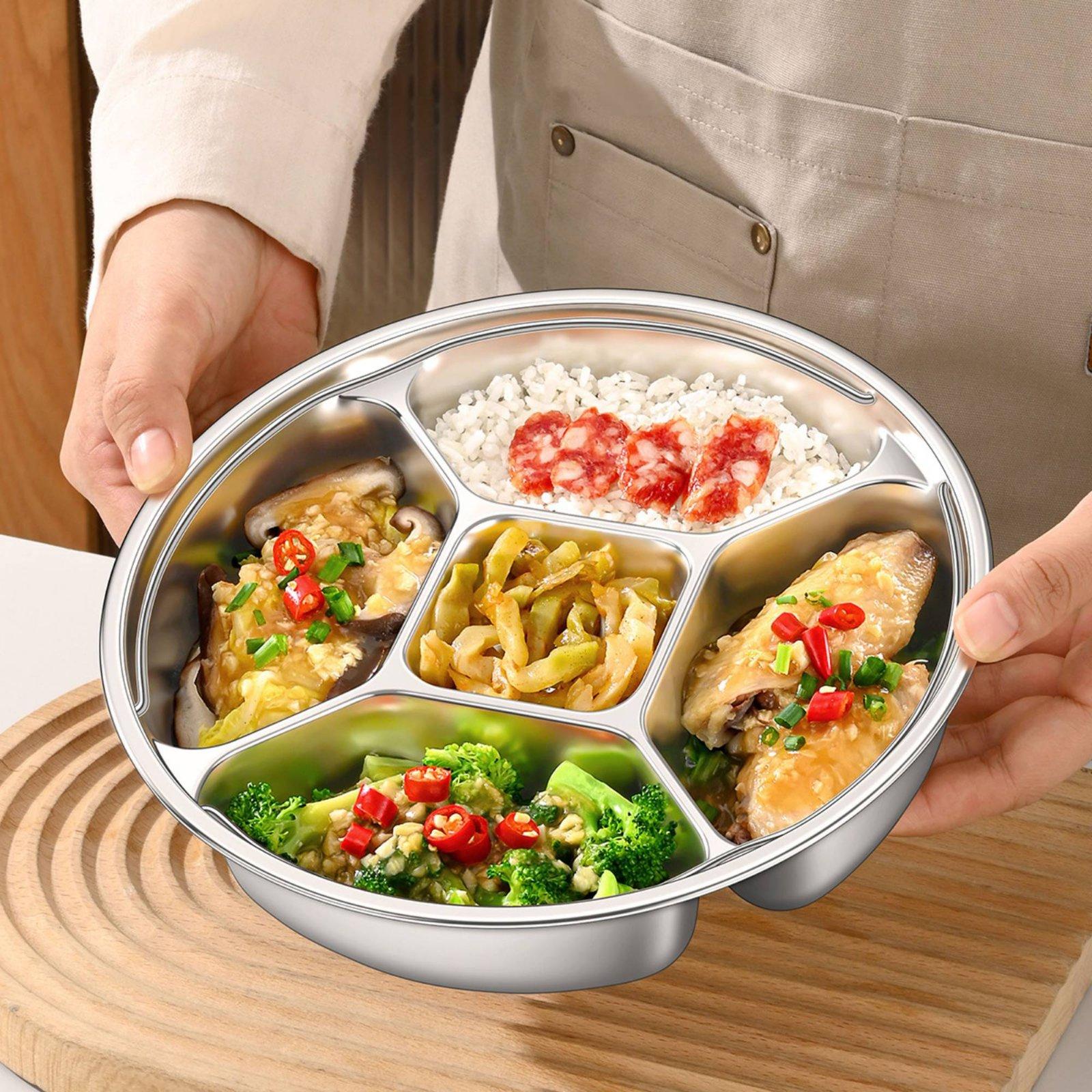 Stainless Steel Plate Multi-co - огляд і ціна Meal Prep Plan