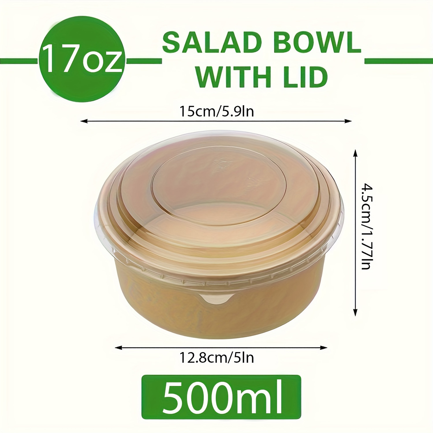 17Oz/500Ml 25/50 Pack Paper Bo - огляд і ціна Meal Prep Plan