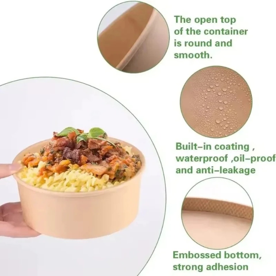 5/10/20PCS Kraft Paper Bowls w - огляд і ціна Meal Prep For A Day
