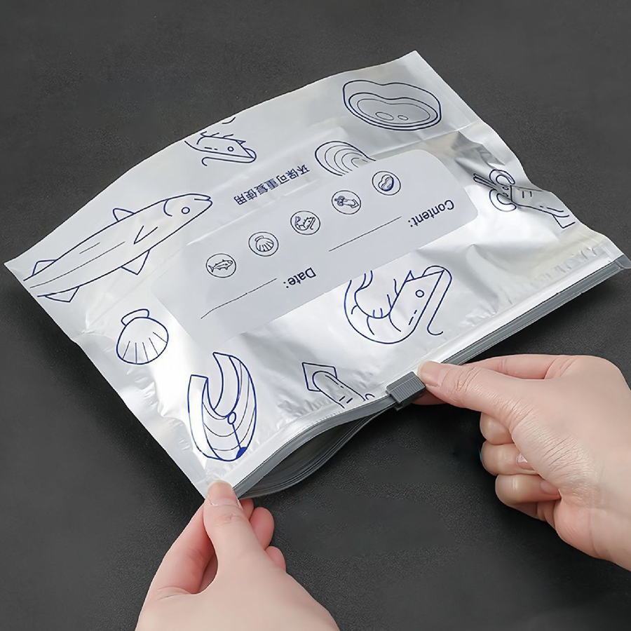 24-48PCS/Pack Aluminum Foil Zi - огляд і ціна Meal Prep Ziplock