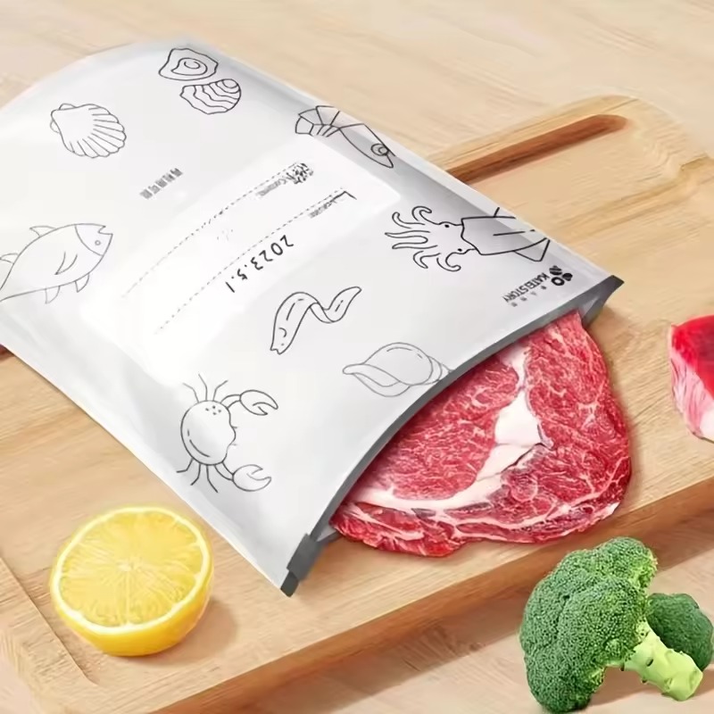 24-48PCS/Pack Aluminum Foil Zi - огляд і ціна Meal Prep Ziplock