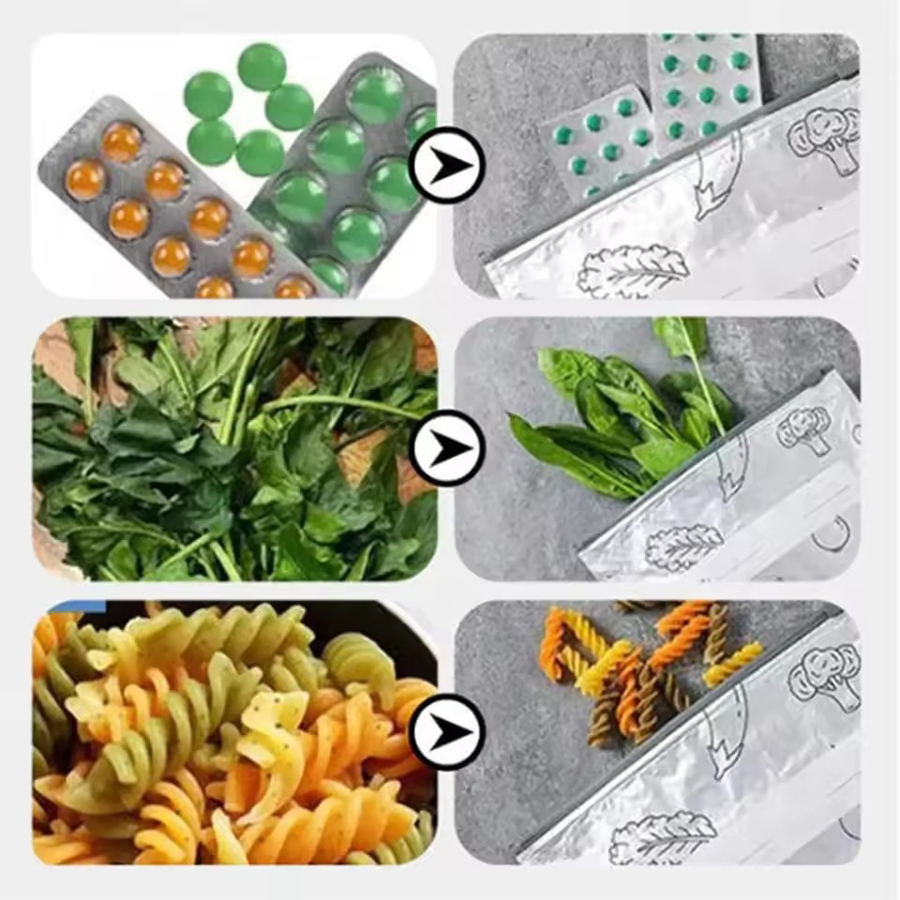 24-48PCS/Pack Aluminum Foil Zi - огляд і ціна Meal Prep Ziplock
