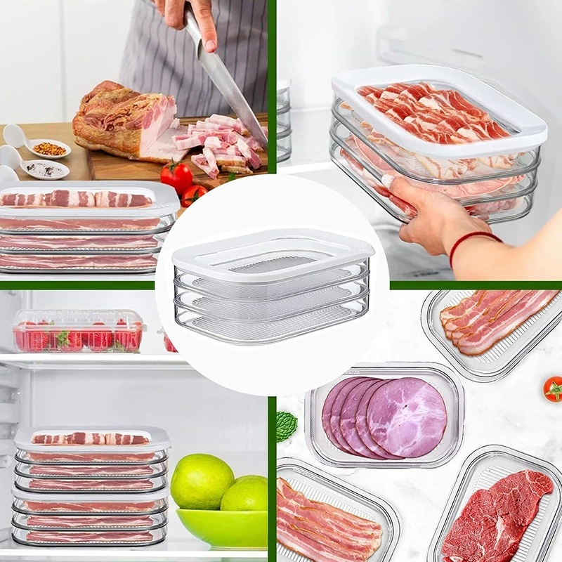 Stackable Meat Container for F - огляд і ціна Meal Prep Plan